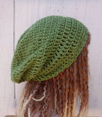 Slouchy beanie 16 colors available/cotton snood slouchy hat/smaller women Dread Tam Hair hat/made to order Every Day beanie hat