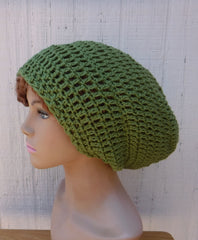 Slouchy beanie 16 colors available/cotton snood slouchy hat/smaller women Dread Tam Hair hat/made to order Every Day beanie hat
