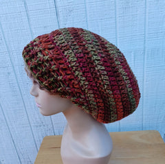 Autumn Colors Slouchy Beanie Hat