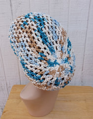 By The Sea Ombre cotton slouchy beanie small dread tam hat summer beanie