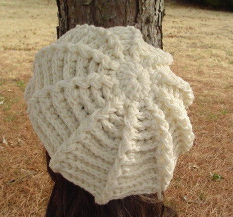 Aran Newsboy Cap, Visor Hat, cream billed Beanie, crochet Aran Newsboy Cap, Visor Hat, cream billed Beanie, crochet