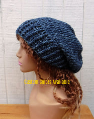 Custom Color Handmade Stonewash Slouchy Beanie Soft woman slouchy hat