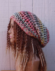 City Beat cotton slouchy beanie small dread tam hat summer beanie
