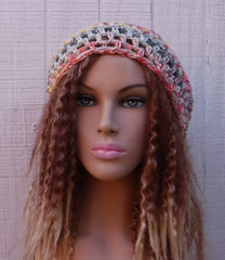 City Beat cotton slouchy beanie small dread tam hat summer beanie