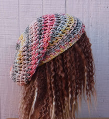 City Beat cotton slouchy beanie small dread tam hat summer beanie