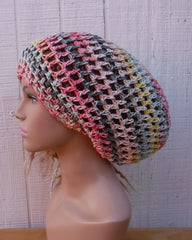 City Beat cotton slouchy beanie small dread tam hat summer beanie