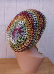 Cinnamon Cedar cotton slouchy beanie small dread tam hat summer beanie