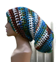 Dreadlocks hat, Very long hat, Dread Tam hat, Slouchy Beanie, Hippie slouch Hat