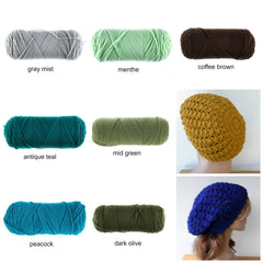 Choose color Handmade Textured Slouchy Beanie, soft woman slouchy hat