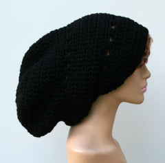 Custom Color slouchy large Tam Dreadlock Hippie Beanie Dread Hat handmade crochet